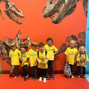 kids going to field trip at Montana preschool